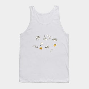 Dinosaur Fossil Bone Print Tank Top